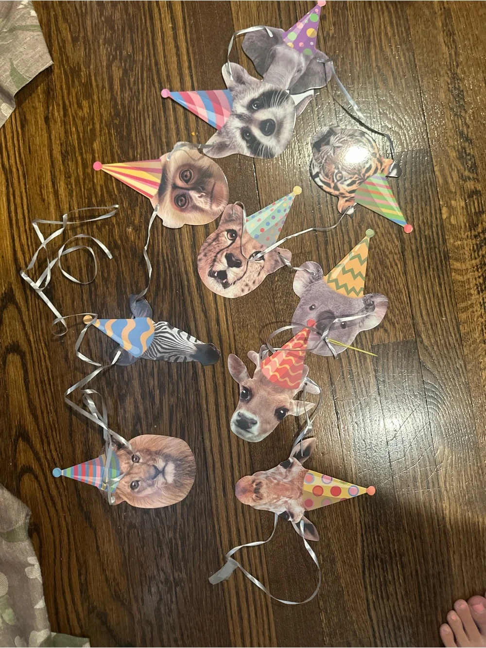 Animal Party Hats and Banner
